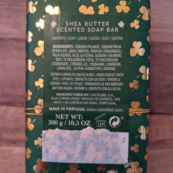 Castelbel Porto Lucky Hands Shea Butter Scented Soap Bars Bath Men Women Fresh! - Picture 2 of 4